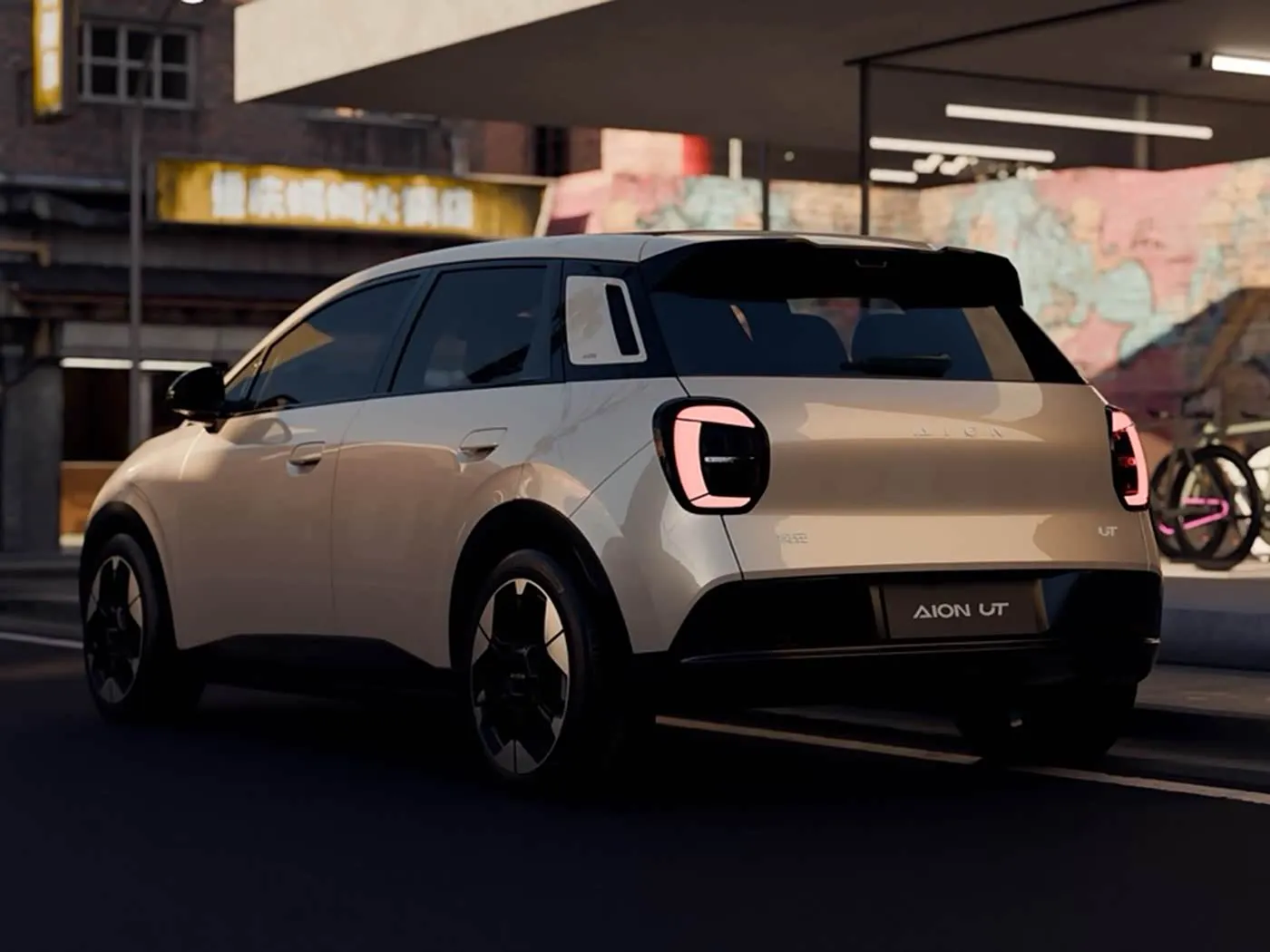New Energy Pure Electric Mini Hatchback AION UT Гарачая распродаж літый-гібрыднага электрамабіля ад сумеснага прадпрыемства GAC па нізкай цане