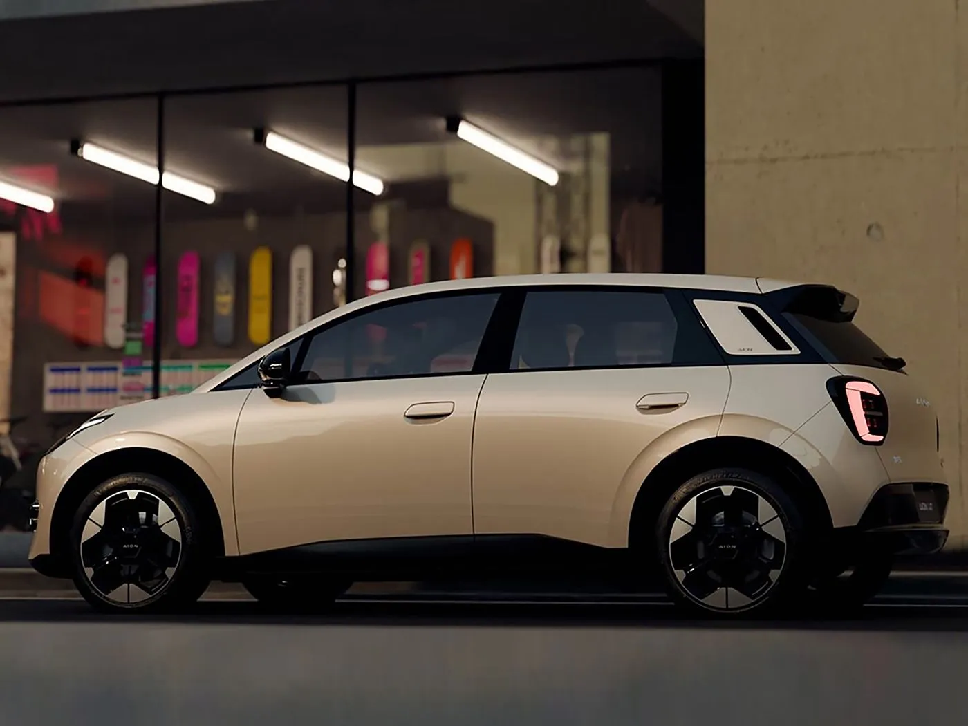 New Energy Pure Electric Mini Hatchback AION UT Гарачая распродаж літый-гібрыднага электрамабіля ад сумеснага прадпрыемства GAC па нізкай цане
