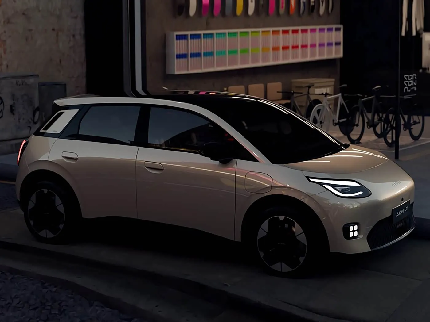 New Energy Pure Electric Mini Hatchback AION UT Гарачая распродаж літый-гібрыднага электрамабіля ад сумеснага прадпрыемства GAC па нізкай цане