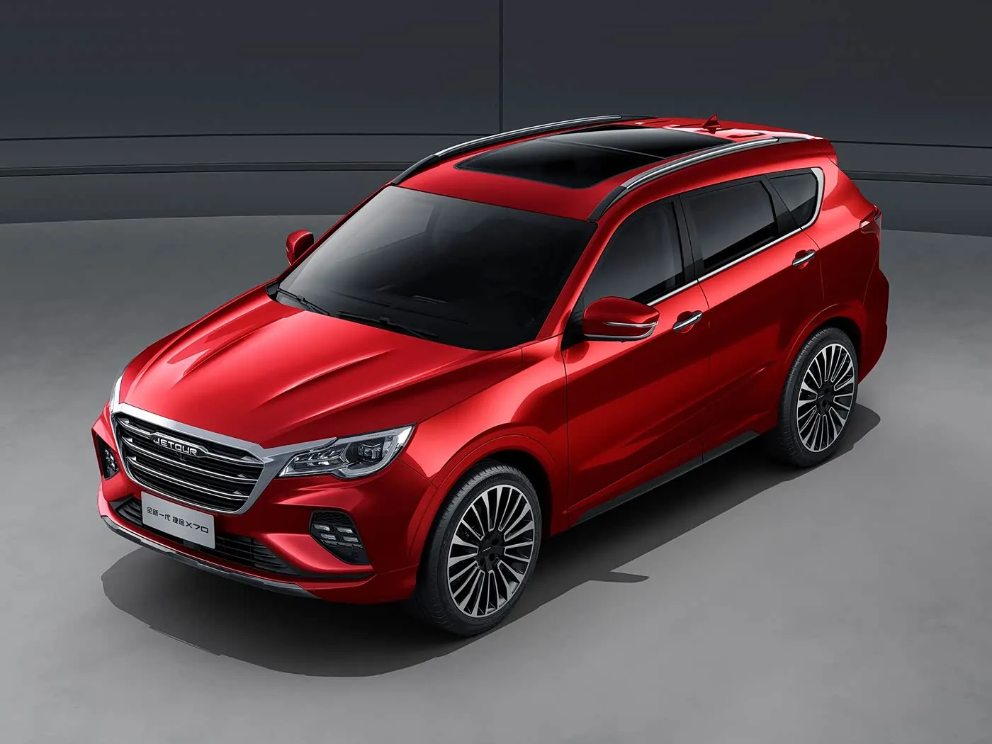 Абсалютна новы пазадарожнік Chery Jetour X70 Аўтаматычны прывад Euro VI Багажнік на даху з выкідамі выкідаў Камера задняга выгляду Скураныя сядзенні