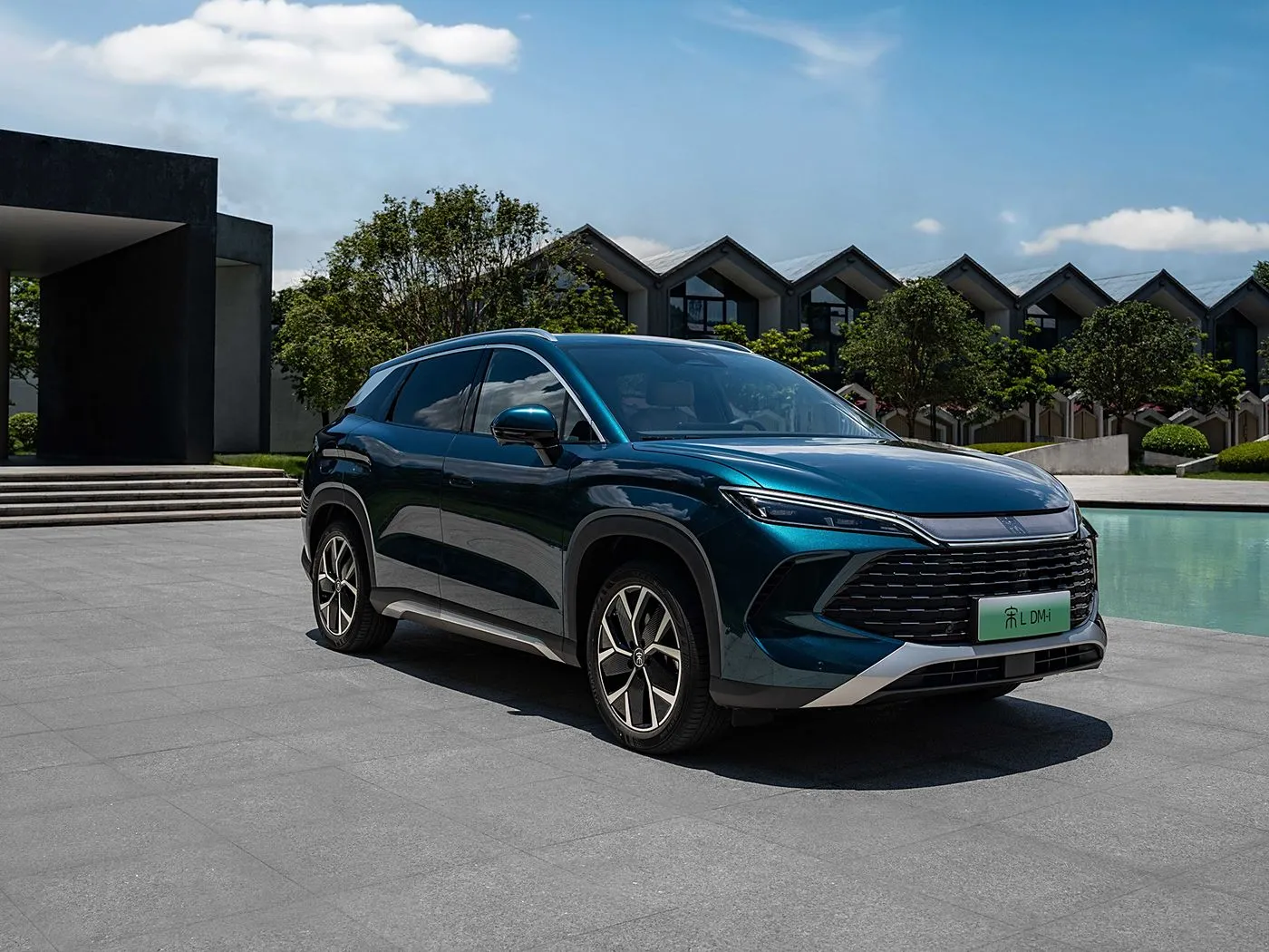 BYD Song L DM-i Кампактны пазадарожнік PHEV Далёкі, хуткасны новы энергетычны аўтамабіль DiPilot 2.0 Сядзенні з падагрэвам Панарамная камера 360°