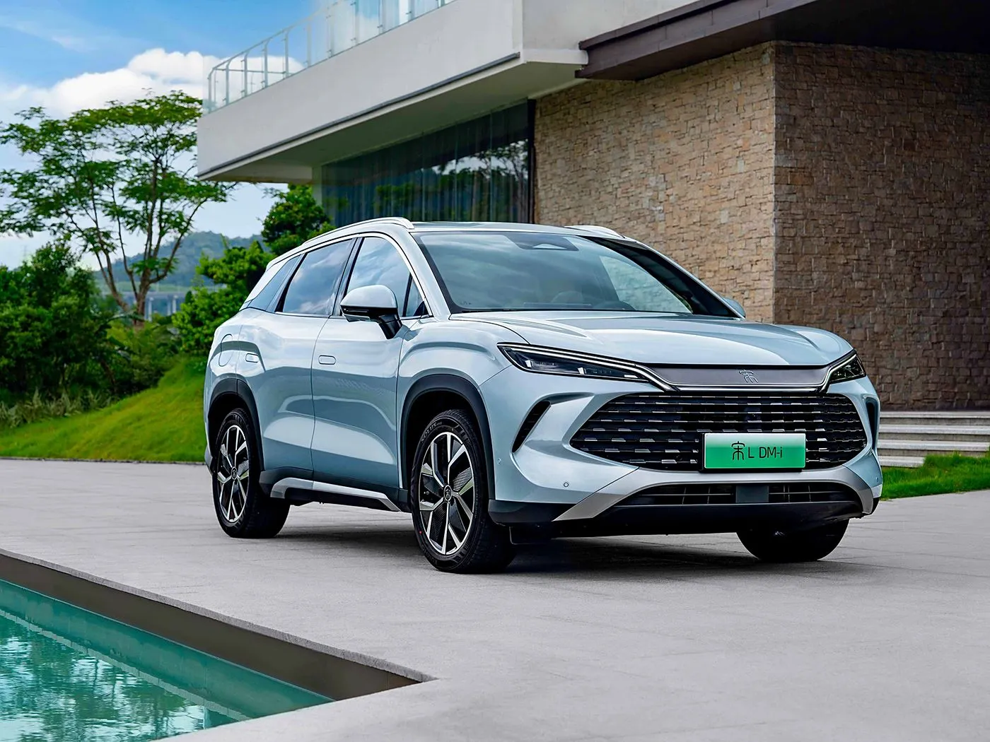 BYD Song L DM-i Кампактны пазадарожнік PHEV Далёкі, хуткасны новы энергетычны аўтамабіль DiPilot 2.0 Сядзенні з падагрэвам Панарамная камера 360°